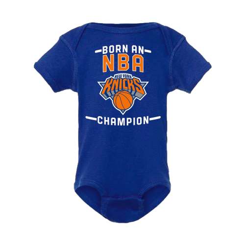 Newborn Knicks 2026 Born an NBA Champ Onesie