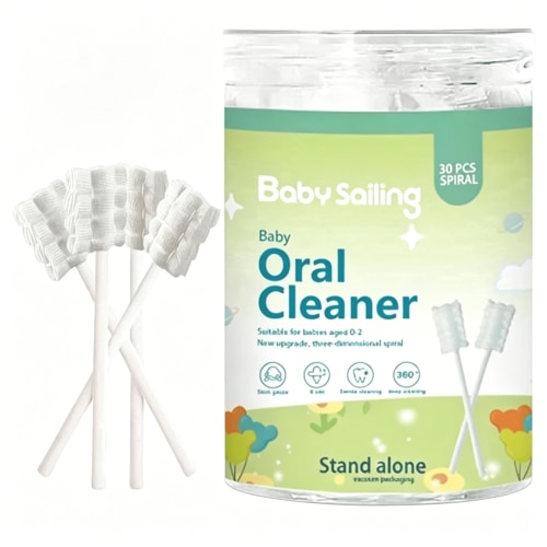 ACDANC 30 Pcs Toddler Toothbrush,No Fluorescence Baby Tongue Cleaner,Safe Tongue Cleaner,