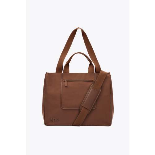 BÉIS 'The East To West Tote' in Maple - Brown Recycled Carry-On Travel Tote Bag