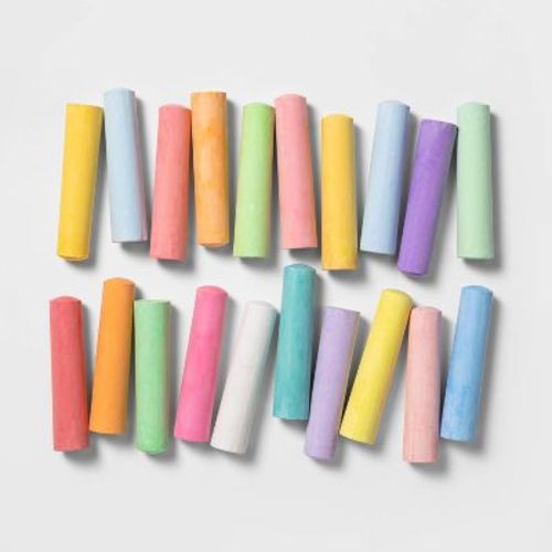 Washable Sidewalk Chalk 20pc - Sun Squad™: Great for Outdoor Play & Easter Baskets