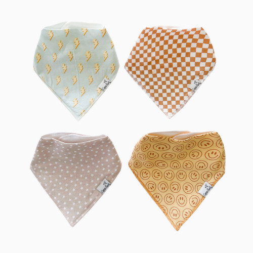 Printed Bandana Bib Set (4-Pack) - Vance