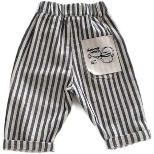 Toddler Baby Kids Wide Leg Denim Pants Boys Girls Baggy Elastic Waist Jeans Fall Casual Loose Fit School Clothes Roll Up Jean