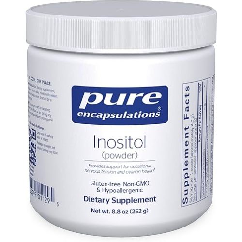 Pure Encapsulations Inositol (Powder) - Supplement to Support Energy, Nervous System & Ovarian Function* - with Myo-Inositol - 8.8 Ounces