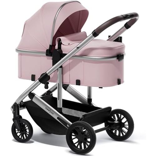 newyoo Nestro 516M 2-in-1 Convertible Infant Stroller, Pramette Mode, Blush