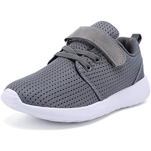 TOEDNNQI Boys Girls Sneakers Kids Lightweight Breathable Strap Athletic Running Shoes for Toddler/Little Kid/Big Kid