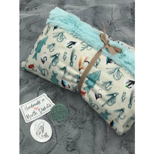 Fish and Lures Baby Blanket