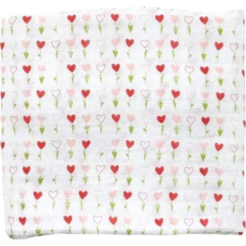 Bamboo Muslin Swaddle Blanket, Growing Love - Dear Perli | Maisonette