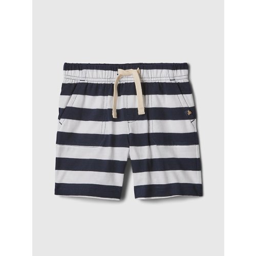 babyGap Mix and Match Shorts in white navy blue stripe, size: 6-12 M