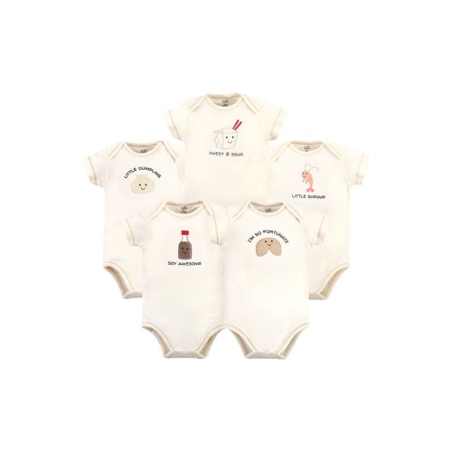 Organic Cotton Bodysuits, 3-6M
