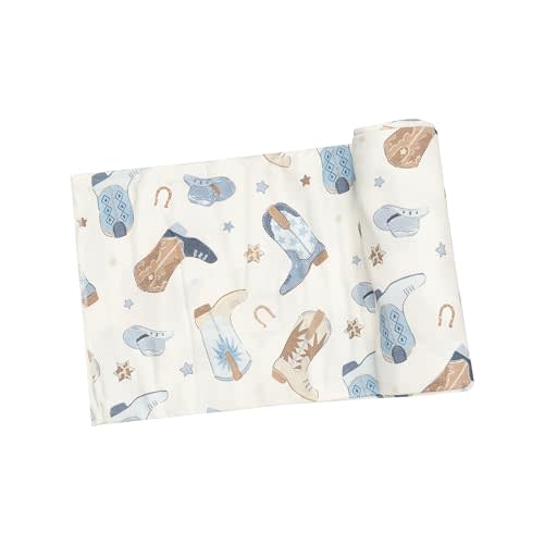 Angel Dear - Cowboy Boots Blue, Swaddle Blanket