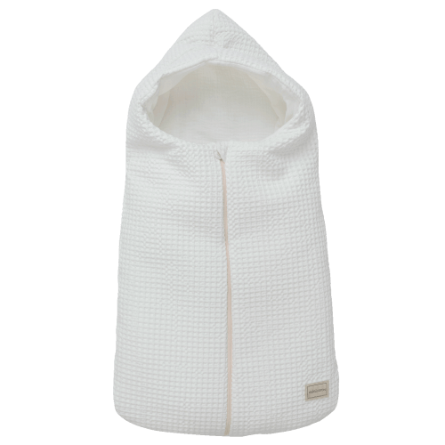 Oval Carrycot Footmuff Big Lula White - winter