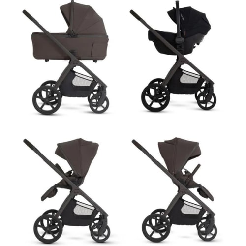 Silver Cross Cove Full-Size Stroller + Folding Bassinet Bundle