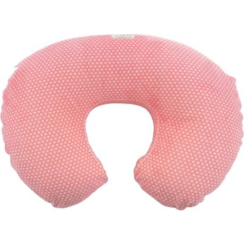 Swiss Dot Minky Dot Nursing Pillow Slipcover, Coral, 18" x 16" x 5.5"