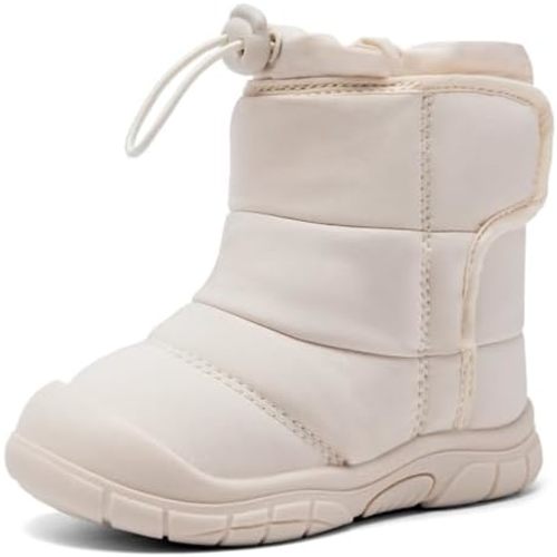 MORENDL Toddler Winter Snow Boots 0-4 Years Boy & Girl Warm Fur Walking Shoes Baby Booties