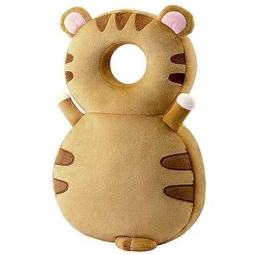Baby Walker Head Protector Toddler Adjustable Baby Head Protection Backpack Wear Safety Pad (Tiger)