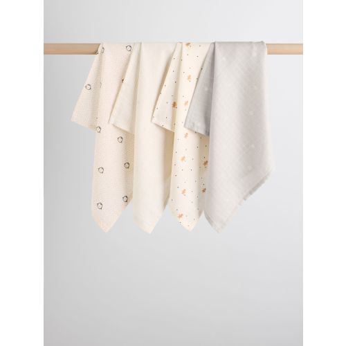 Winter Icons Baby Muslin Cloths 4 Pack