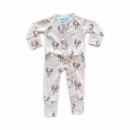 Pink Saddles Convertible Ruffle One-piece - Toughies