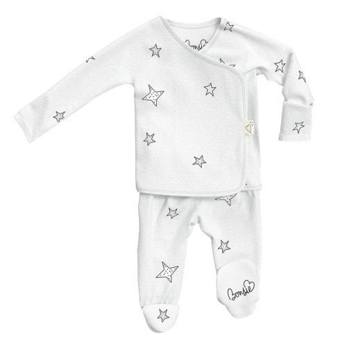 Footie - Stars – Bonsie Skin to Skin Babywear