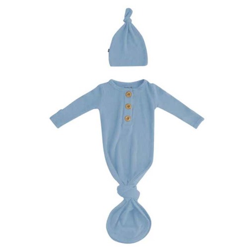 Ribbed Knotted Gown & Hat
