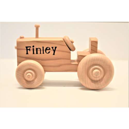 Handmade Personalized Wooden Tractor