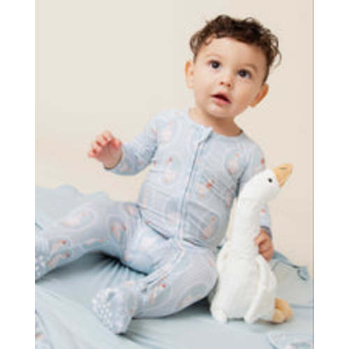 Take A Bow Ruffle Footie