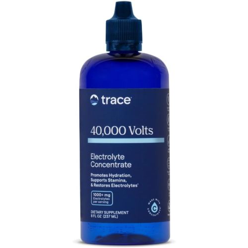 Trace Minerals 40,000 Volts - Concentrate Supplement Drops for Electrolyte Support - Support Muscle Health & Vitality - Workout Drink to Aid Hydration - 8 fl oz (48 Servings)