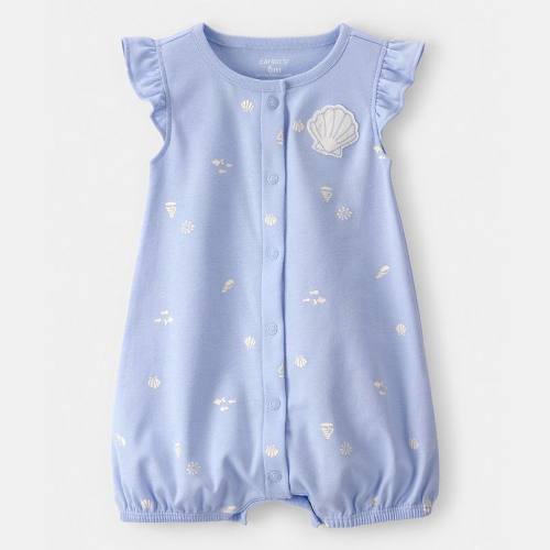 Baby Carter's Shell Flutter Sleeve Romper