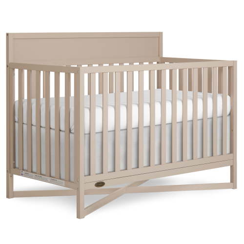 Dream On Me Owen 5-in-1 Convertible Crib, Almond Butter