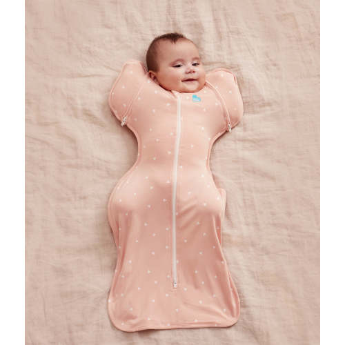 Swaddle Up™ 2-in-1 Transition Bag 0.2 TOG Viscose from Bamboo Blush Hearts