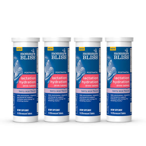 Berry Açai Lactation Hydration Drink Tablets (4-Pack) – Mommy's Bliss