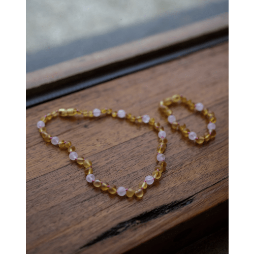 Teething Necklace/Bracelet/Anklet: Honey Love – A Thousand Roses Store