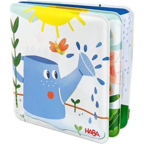 HABA Magic Rain Bath Book – Color Changing Soft Baby Book and Waterproof Bath Toy for Sensory Water Play for Toddlers