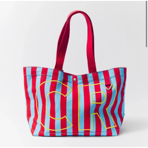 Striped Customized Diaper Bag (please read below for size, color, and initials)