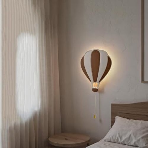 Balloon-Light Wall Lamp Baby Nursery Battery-Operated Night Light
