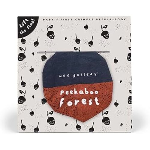 Peekaboo Forest: Baby's First Crinkle Peek-A-Book - Lift the flap! (Wee Gallery Peekaboo Cloth Books, 1)