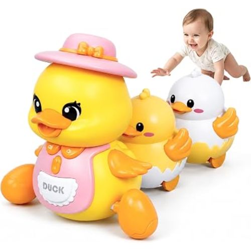Baby Musical Waddling Duck Tummy Time Toys with Light, USB Charging