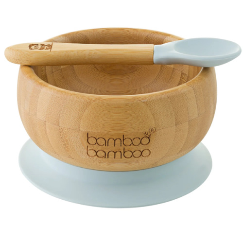Bamboo Baby Suction Bowl and Spoon - Bamboo Bamboo