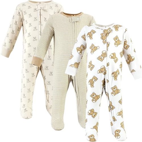 Hudson Baby Unisex Baby Cotton Sleep and Play