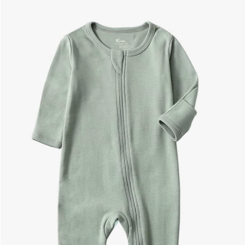 O2 BABY Baby Boys Girls Organic Cotton Zip-Front Sleeper Pajamas, Footed Sleep 'n Play