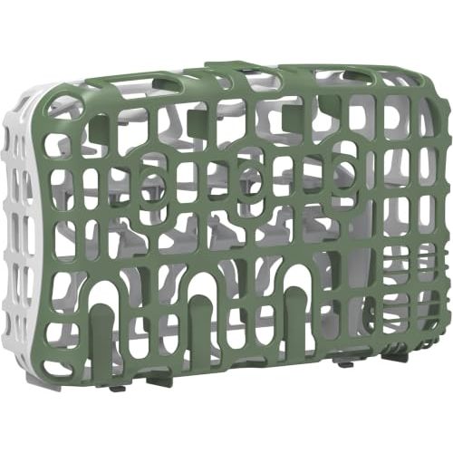 Dr Brown's Dishwasher Basket for Small Baby Bottle Parts, Pacifiers, and Accessories, Clean, Store and Organize Newborn Essentials, BPA Free, Green (Pack of 6)