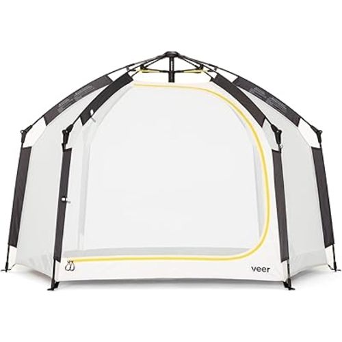 Veer Basecamp XL | JPMA Certified Portable Pop Up Play Yard/Play Pen for Babies, Toddlers and Kids | Indoor and Outdoor Use | Shade Canopy | Keeps Bugs Out | Playard Safety Certified