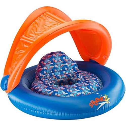 Speedo unisex-baby Swim Flotation Baby Cruiser With Canopy Begin to Swim
