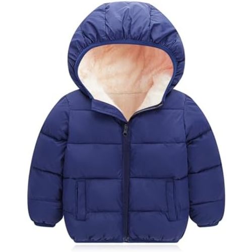 Toddler Winter Coats Fleece Thicken Jacket for Baby Girls Boy 1-5T