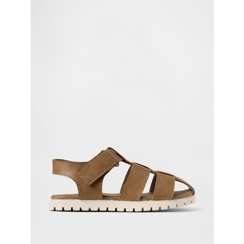 Toddler Vegan Leather Fisherman Sandals