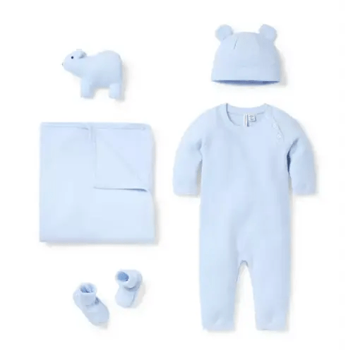 Baby Bundle Blue Baby Bundle of Love Textured Knit Gift Set by Janie and Jack