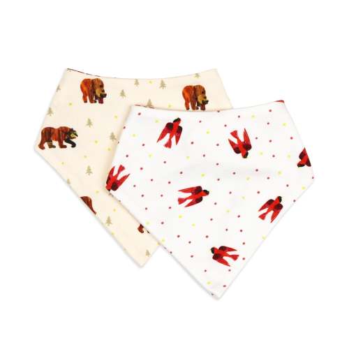 Brown Bear | Organic Bandana Bib, 2-Pack – L'ovedbaby