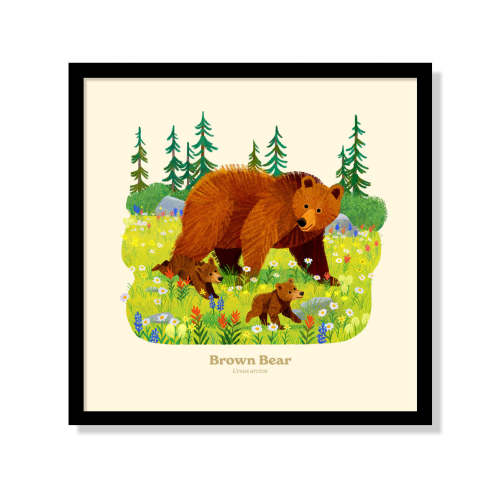 Brown Bear National Park Alphabet Print – Fifty-Nine Parks