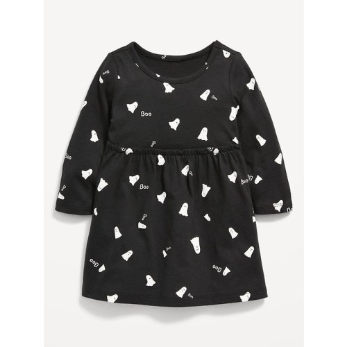 Long-Sleeve Printed Jersey-Knit Dress for Baby