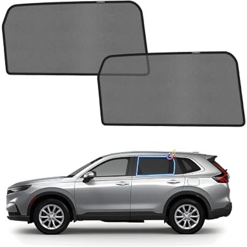 KUST Car Window Shades for 2023 2024 2025 Honda CR-V CRV Accessories, Breathable Mesh Magnetic Window Covers, Rear Back Side Window Sun Shades UV Block Privacy Protection for Baby Camping Napping 2PCS