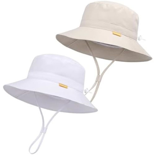 Baby Toddler Sun Hat,Boy Girl Summer UPF 50+ Foldable Beach Bucket Hat,Sun Hat for Kids Child